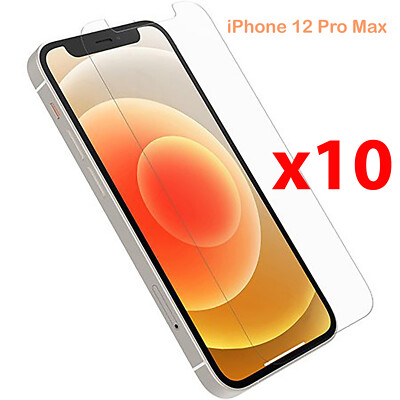 10pcs Soft PET Film Screen Protector Guard for Apple iPhone 12 Pro Max Front