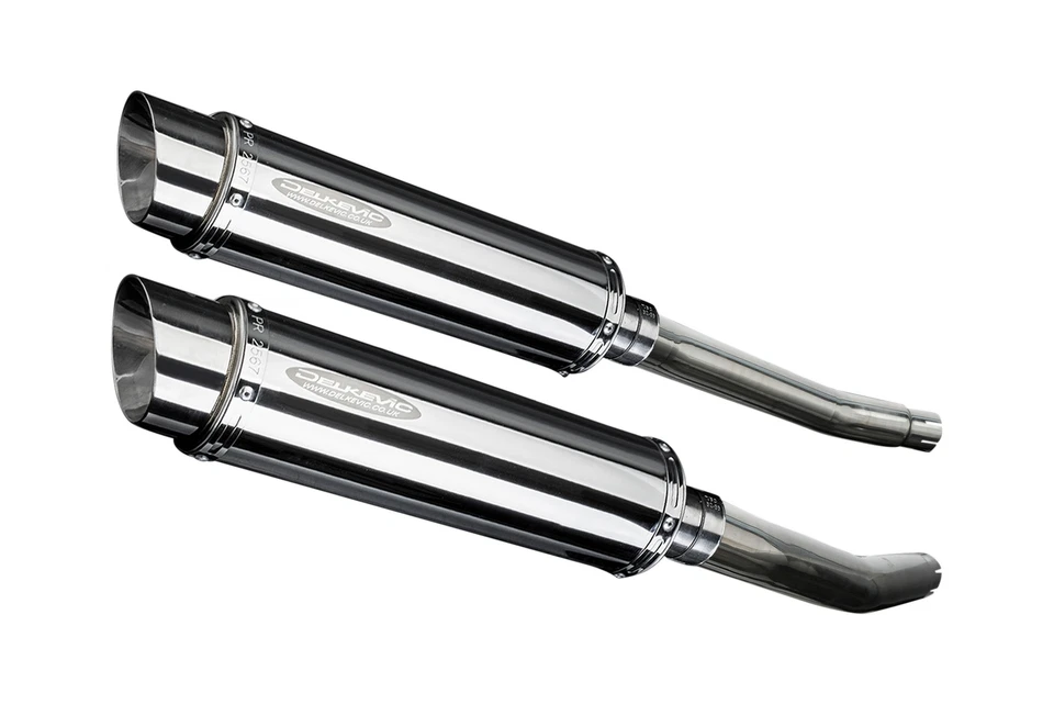 Suzuki Hayabusa GSX1300R 2008-20 14 дюймов круглый глушитель из нержавеющей стали комплект - Изображение 2 из 4