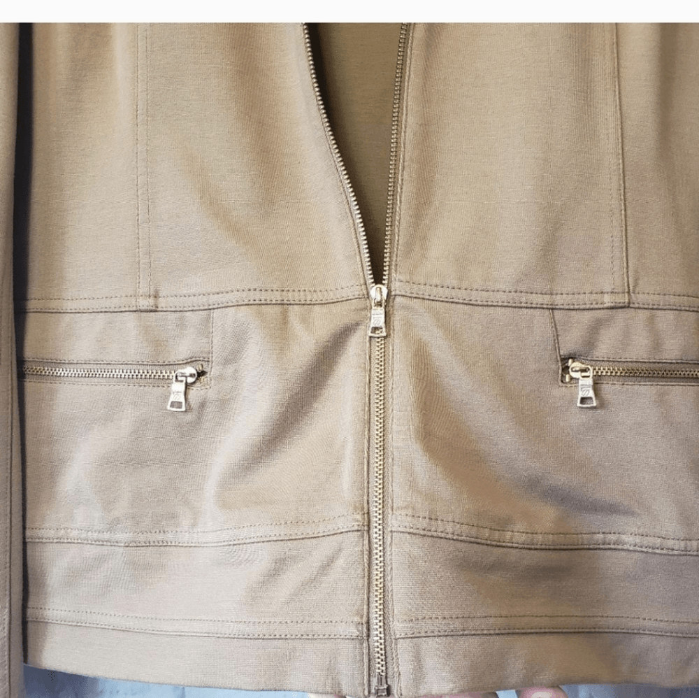 SPANNER Zip Front Stretch Blazer Jacket - image 3