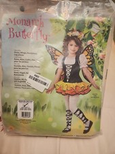 Enchanted Butterfly Costume Girls Halloween Costume Size M Preowned Good Cond
