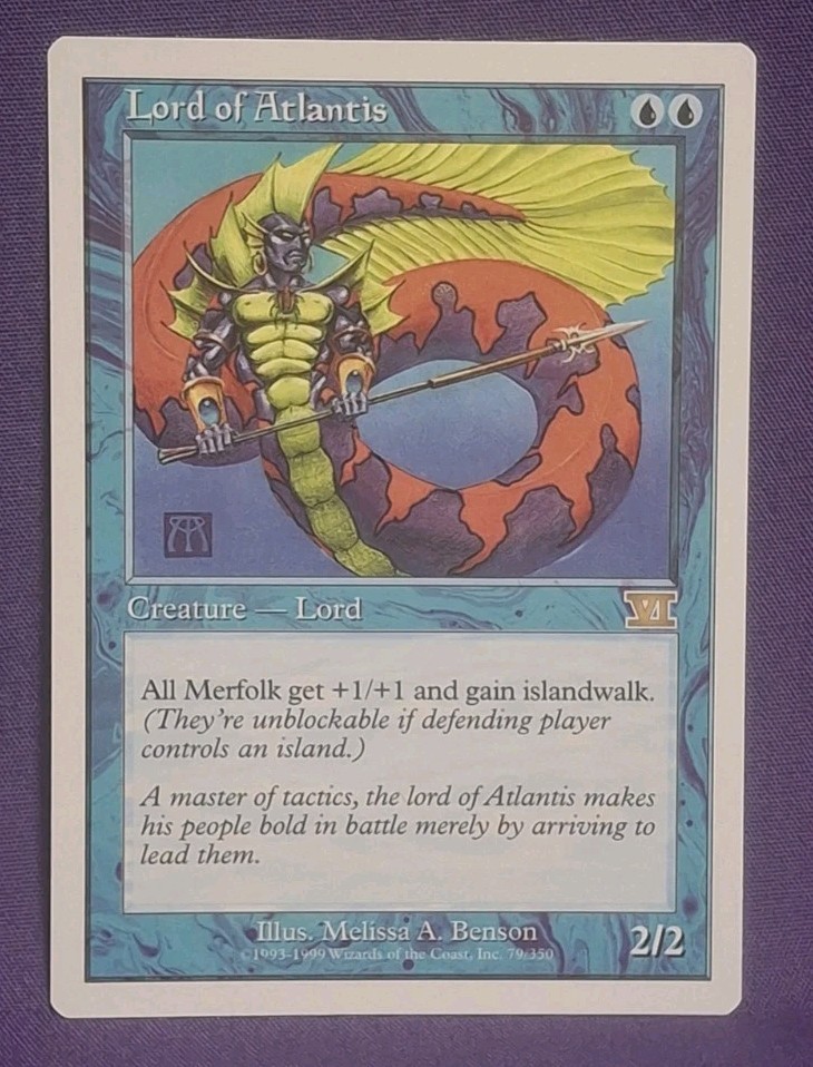 Magic the Gathering Lord of Atlantis (79/350) Sixth Edition EX Lightly Played