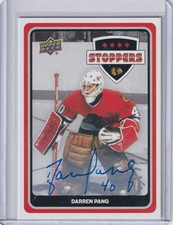 2025-26 UPPER DECK CENTENNIAL CHICAGO BLACKHAWKS STOPPERS AUTO #S-11 DARREN PANG
