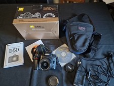 Nikon D50 Digitale Spiegelreflexkamera mit Zubeh&ouml;r   Siehe Fotos