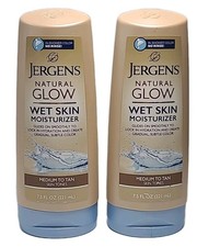 2 × Jergens NATURAL GLOW   WET SKIN Moisturi...
