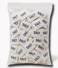 Individual Salt Packets by Salty Ernie, Iodized 0.02 Ounce Pack of 200
