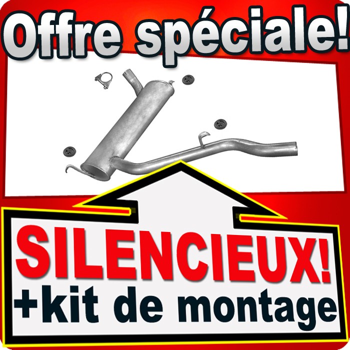 Silencieux arriere pour VW LT camping car amenage van voyage serein 2.4 Diesel 1979