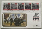 GB QEII 1994 D-Day Mercury Silk Numbered FDC Portsmouth SHS