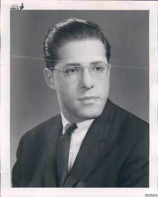 1962 Cleveland Ohio Formal Portrait White Collar Worker Vintage Photo 8x10