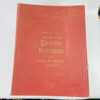 The Little & Ives Webster Dictionary English 1957 3rd Printing Home Reference