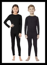 NWT 32 Degrees Kid's Heat Base Layer Long Sleeve and Legging Set Black M 8-10