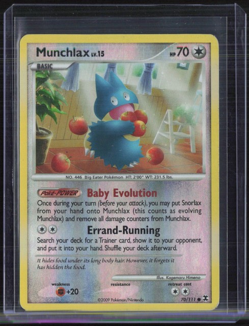 Munchlax [Reverse Holo] #70 (Rising Rivals (2009))