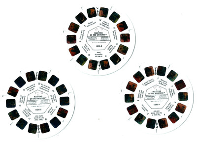 3 View-Master Stereo 3D Reels   1036-E, Masters of the Universe, He-Man + She-Ra