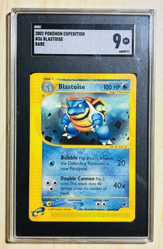 Blastoise graded SGC 9 for sale on eBay