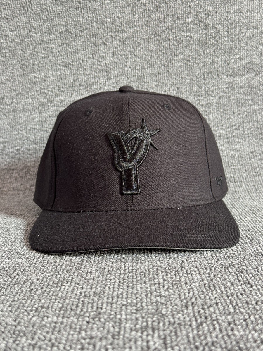'47 Brand Vegas Golden Knights NHL Black Tonal Logo Snapback Hat