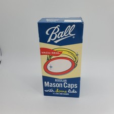 Vintage Ball Vacu-Seal Regular Mason caps with Dome Lids 12 count