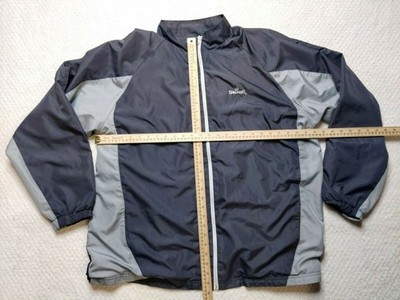 Spalding Mens XL Blue/Navy Long Sleeve Full Zip With Logo/Pockets Windbreaker