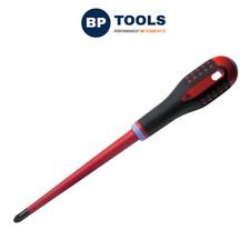 Bahco BE8820SL ERGO™ Slim VDE Insulated Pozidriv Screwdriver PZ2 x 80mm