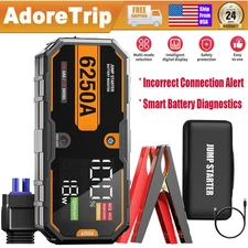 6250A Car Jump Starter Power Bank Jumper Box Charger Battery Booster Heavy Duty