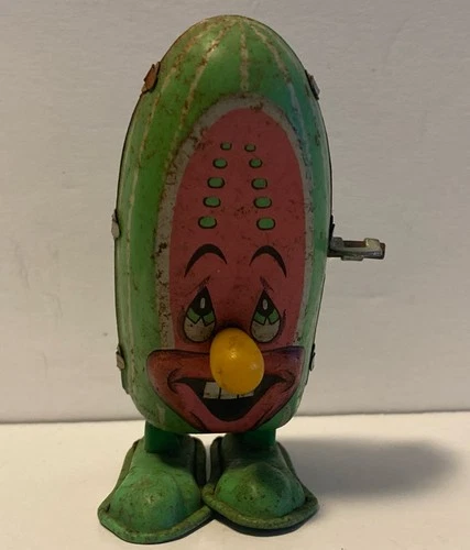 Lous Marx © 1967, Hopping Watermelon Tin Windup Toy Works