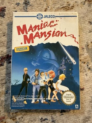 Maniac Mansion Nintendo Nes UK Version Originalverpackt Schöner Zustand