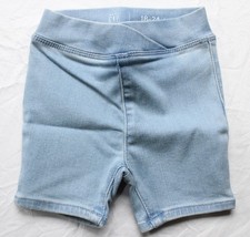 Gap Baby's BabyGap Crossover Waist Denim Bike Shorts AR8 Light Wash Size 18-24M