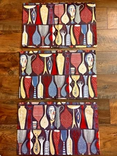 Set 3 Design House Stockholm Stig Lindberg Pottery Placemats