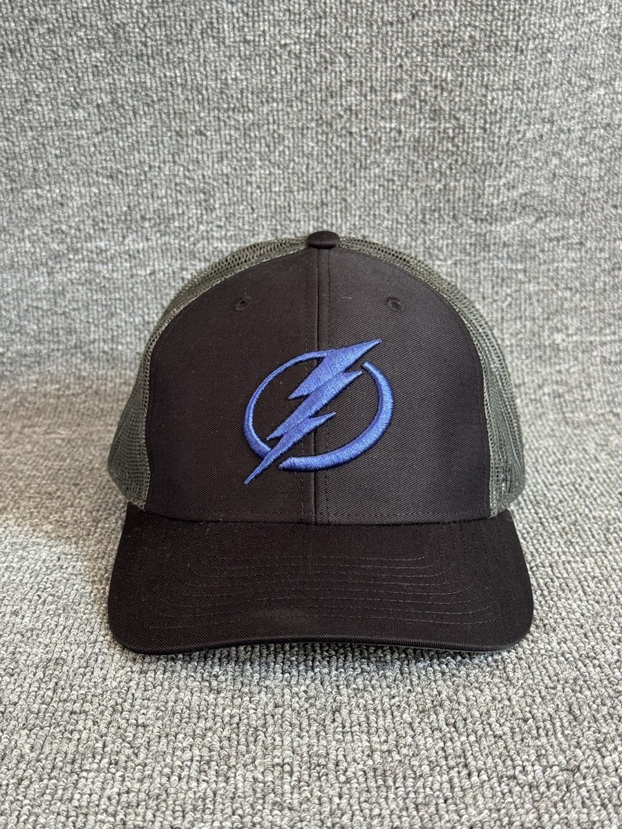 '47 Brand Tampa Bay Lightning Trucker Snapback Black Gray One Size NHL Hat
