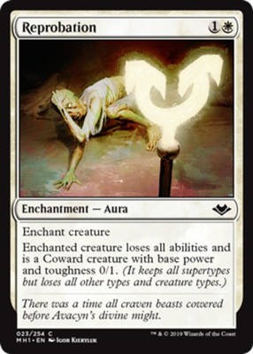 4x Reprobation MTG Modern Horizons NM Magic Regular