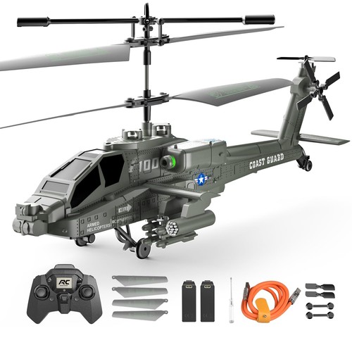 Remote Control Military Flying Helicopter Toy, 2.4GHz, 3.5 Channels Helicopte...