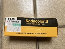 Vintage unopened Kodak cartridge KODACOLOR II C110-20 film JAN 1978