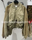 ZARA NEW WOMAN WASHED EFFECT BOMBER JACKET LIGHT KHAKI XS-XXL 5252/071/506