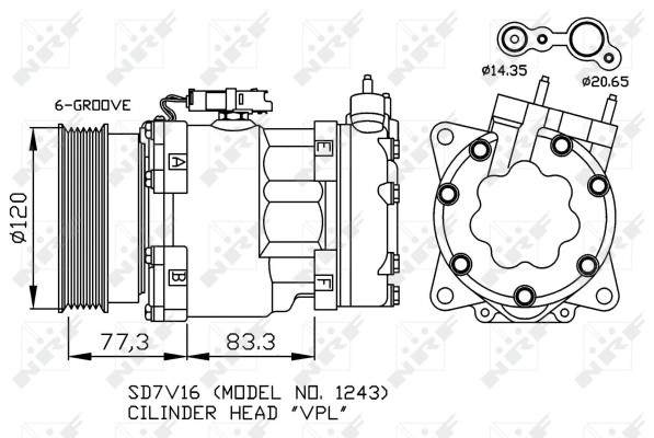 NRF 32266 Kompressor, Klimaanlage FüR CitroËN,Fiat,Lancia,Peugeot-image