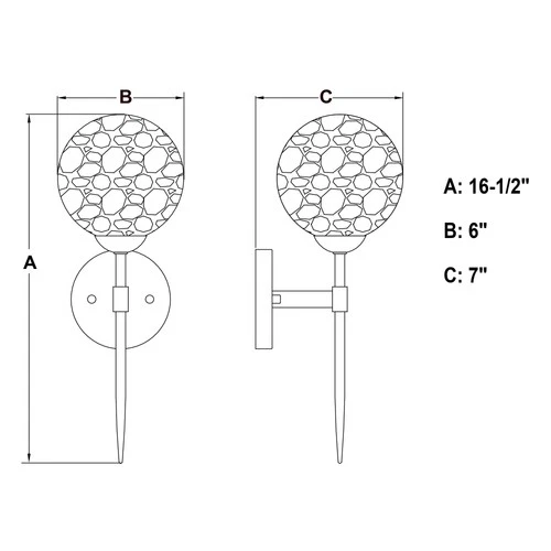 Vaxcel Lighting W0409 Olson 17" Tall Bathroom Sconce - Nickel - Picture 7 of 9