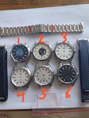 DIY SET for 8200 8215 watch case + dial + hands + Stainless Steel Strap 40mm