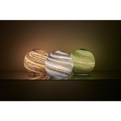 Auraglow Planet kabellose LED Glas Tischlampe