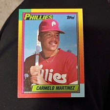 Topps 1989 Traded Carmelo Martinez Philadelphia Phillies #68T Rookie MLB Card. rookie card picture