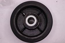 Lawn Mower Wheel Black Rubber on Steel 8" x 2-1/2" - As Shown Only