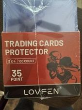 LOVFEN 100 Pack 3x4 Regular Toploaders 100 sleeves