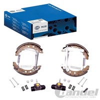 Hella BREMSBACKEN-SATZ 180Mm Hinterachse Passend FüR Audi 80 VW Golf Jetta