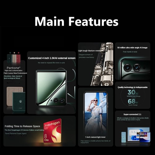 Original Motorola Moto Razr 60 Ultra 5G Foldable Screen Snapdragon 8 Elite 165HZ - 第 2/30 張圖片