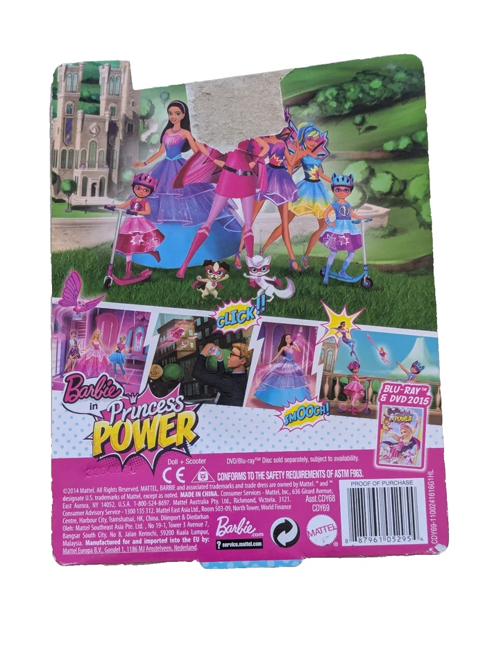 Chelsea Pink Scooter IN Princess Power 2015 Mattel - New - Rare!!! - Изображение 3 из 4