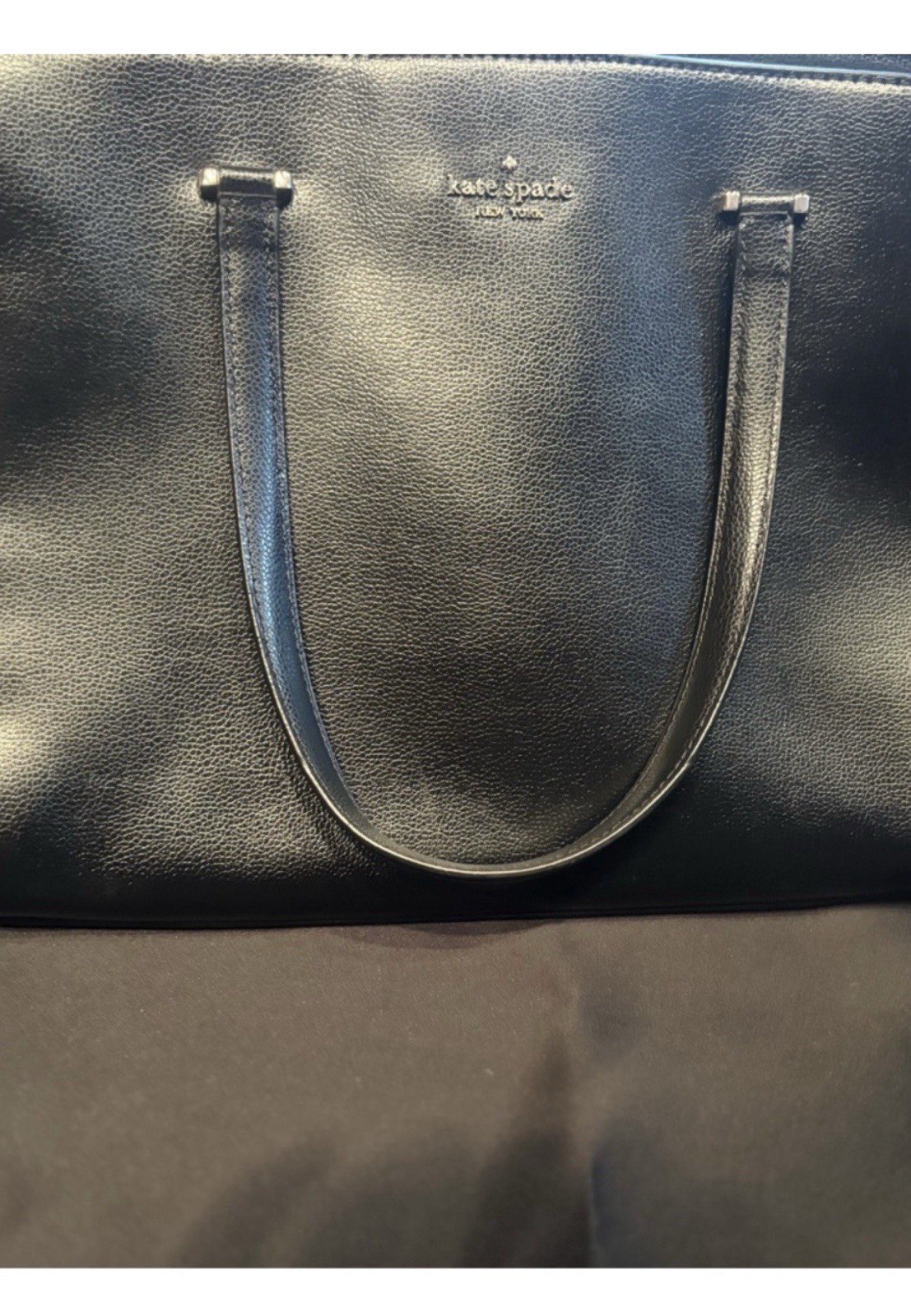 kate spade new york Black Pebbled Satchel Women's Top Handle Bag