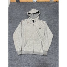 Illest Men Small Gray Full Zip Hoodie Sweatshirt Logo Patch Heathered Cotton Illest Men Small Gray Full Zip Hoodie Sweatshirt Logo Patch Heathered Cotton