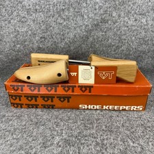 Mens Size 3 VTG Shoekeepers Cedar Shoe Tree Split Toe Shoe Stretcher W/Box