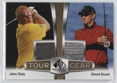 2024 SP GAME USED GOLF TOUR GEAR GOLD RELIC JOHN DALY DAVID DUVAL /49