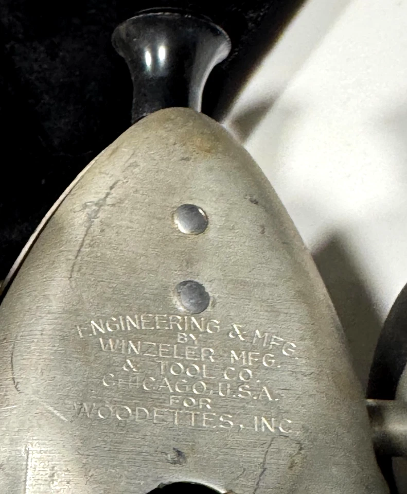 2 1940'S WOODETTE TORNADO TETHER CAR RACERS #4 RED #5 SILVER - Image 3 of 4