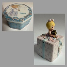 Vintage Precious Moments Lot Ceramic Keepsake Trinket Box Boxes