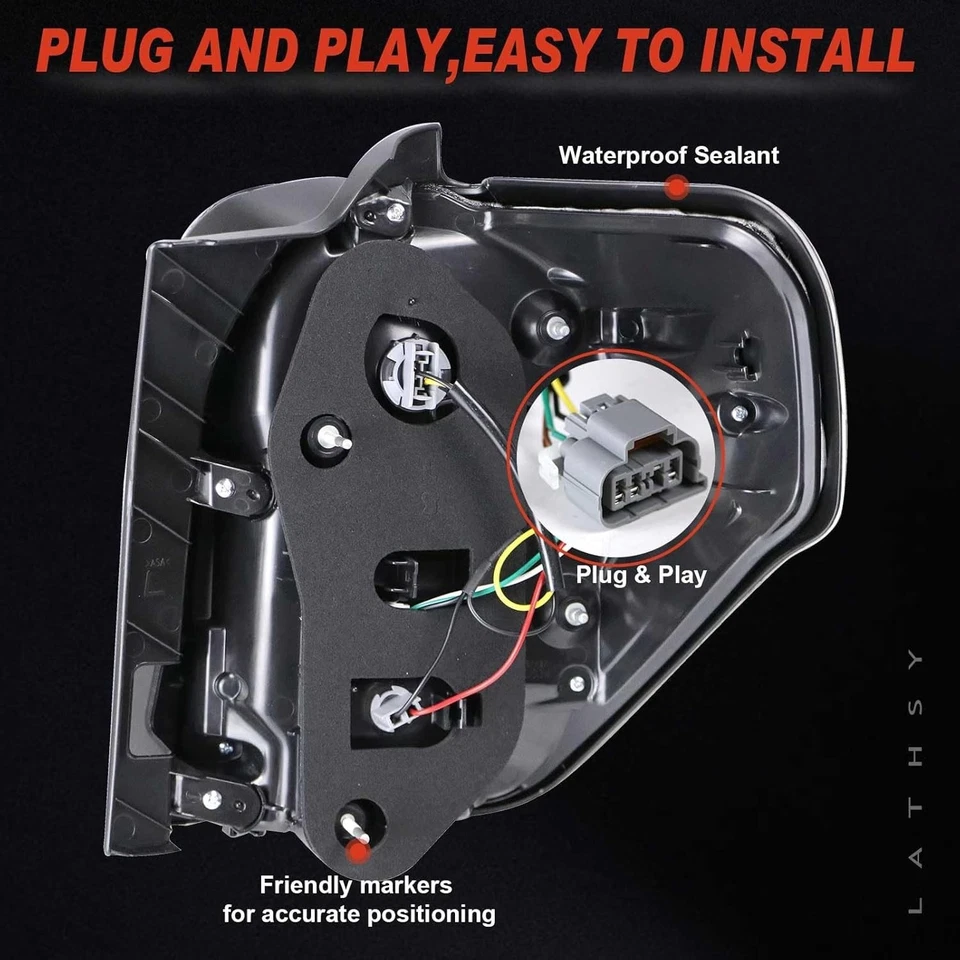 LED Tail Light Assembly Compatible With 2014-2020 Toyota 4Runner Right Passen... - Imagem 4 de 4