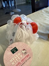 Hello Kitty Earth Therapeutics Exfoliating Body Sponge White