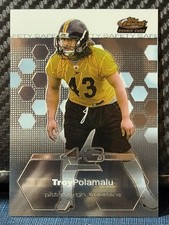 Topps 2003 Finest Troy Polamalu Rookie Card #61 Pittsburgh Steelers NFL Football. rookie card picture